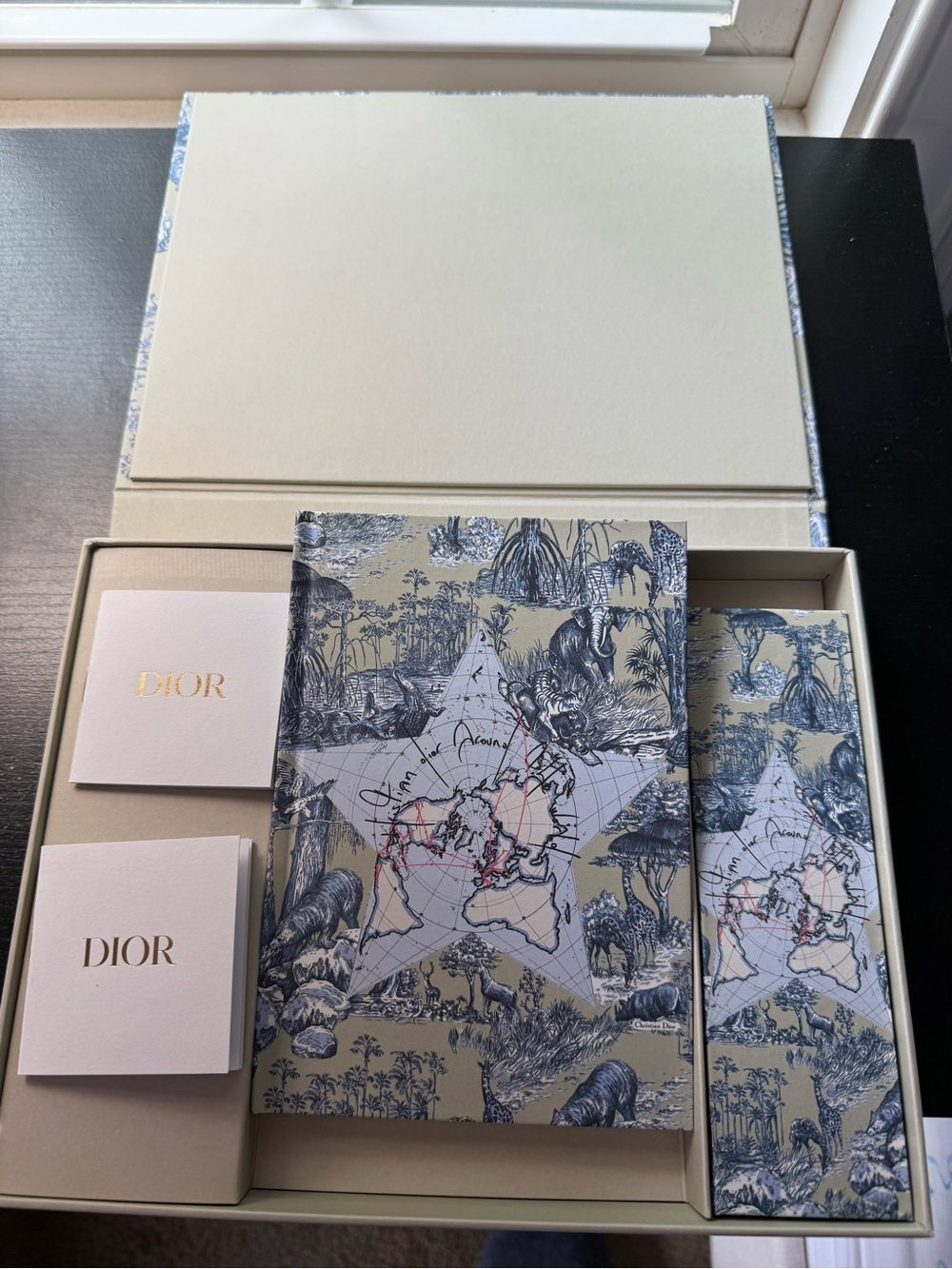 Dior Around the World Notebook and Pencils Gift Box New